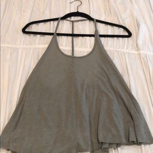olive green tank top